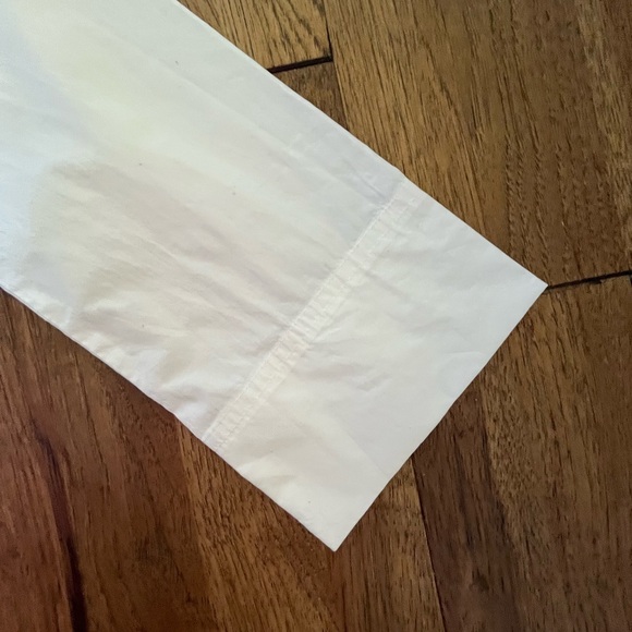 NWT J. Crew Poplin Cotton Funnelneck White Blouse Women’s Sz 4 Fishercore Boho - Picture 6 of 10